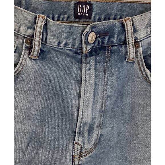 GAP Denim Straight Leg Soft Denim Jeans Medium Indigo Wash Men's Size 30x30 - Picture 4 of 7